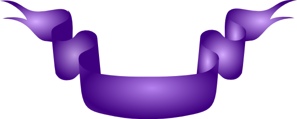Purple Gradient Ribbon Clip Art - vector clip art ...