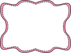 Pink bracket frame clipart