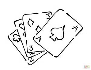 Playimg Cards Coloring Pages Coloring Pages