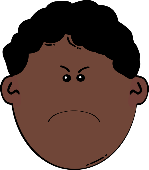 Angry boy clipart large