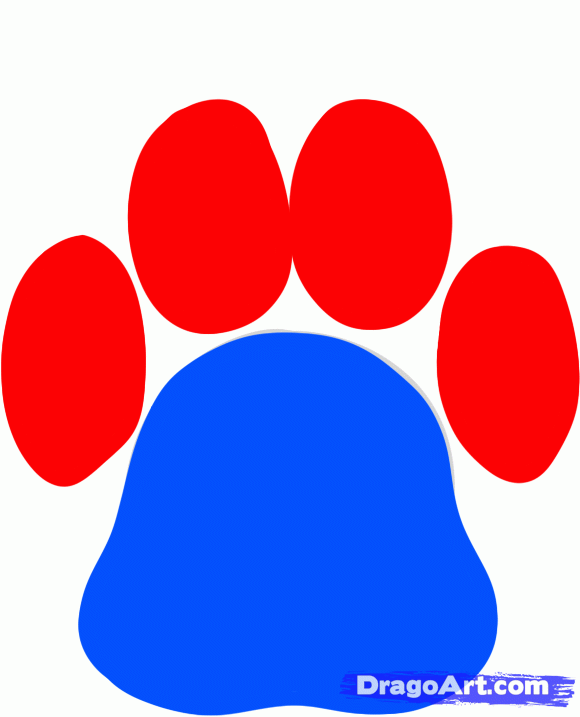 How to Draw a Tribal Paw, Tribal Paw Print, Step by Step, Tribal ...