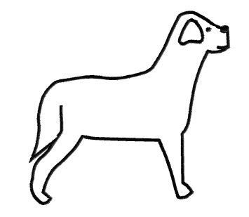 Outline Of A Dog - ClipArt Best