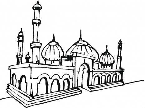 Masjid Black And White - ClipArt Best