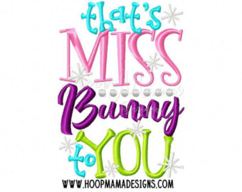 Silly Rabbit Easter Is For Jesus Happy by HoopMamaEmbroidery