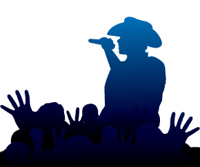 Karaoke Cowboy Clipart