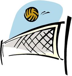 Volleyball clipart awesome and free volleyball court central ...