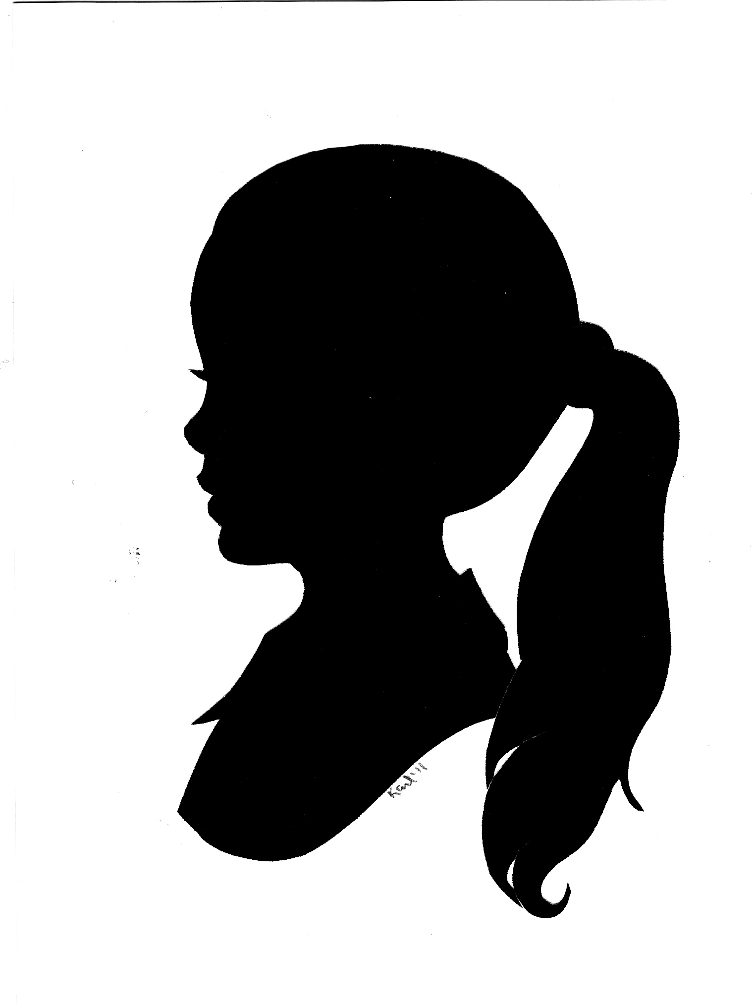 Woman Face Profile Silhouette | Images Guru
