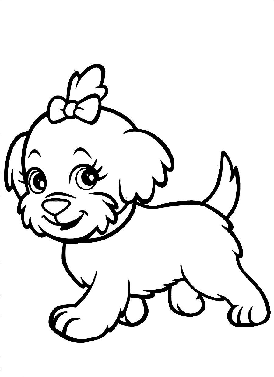 Dog Template For Colouring ClipArt Best