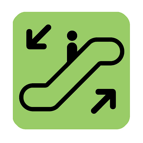 Escalator Symbol - ClipArt Best