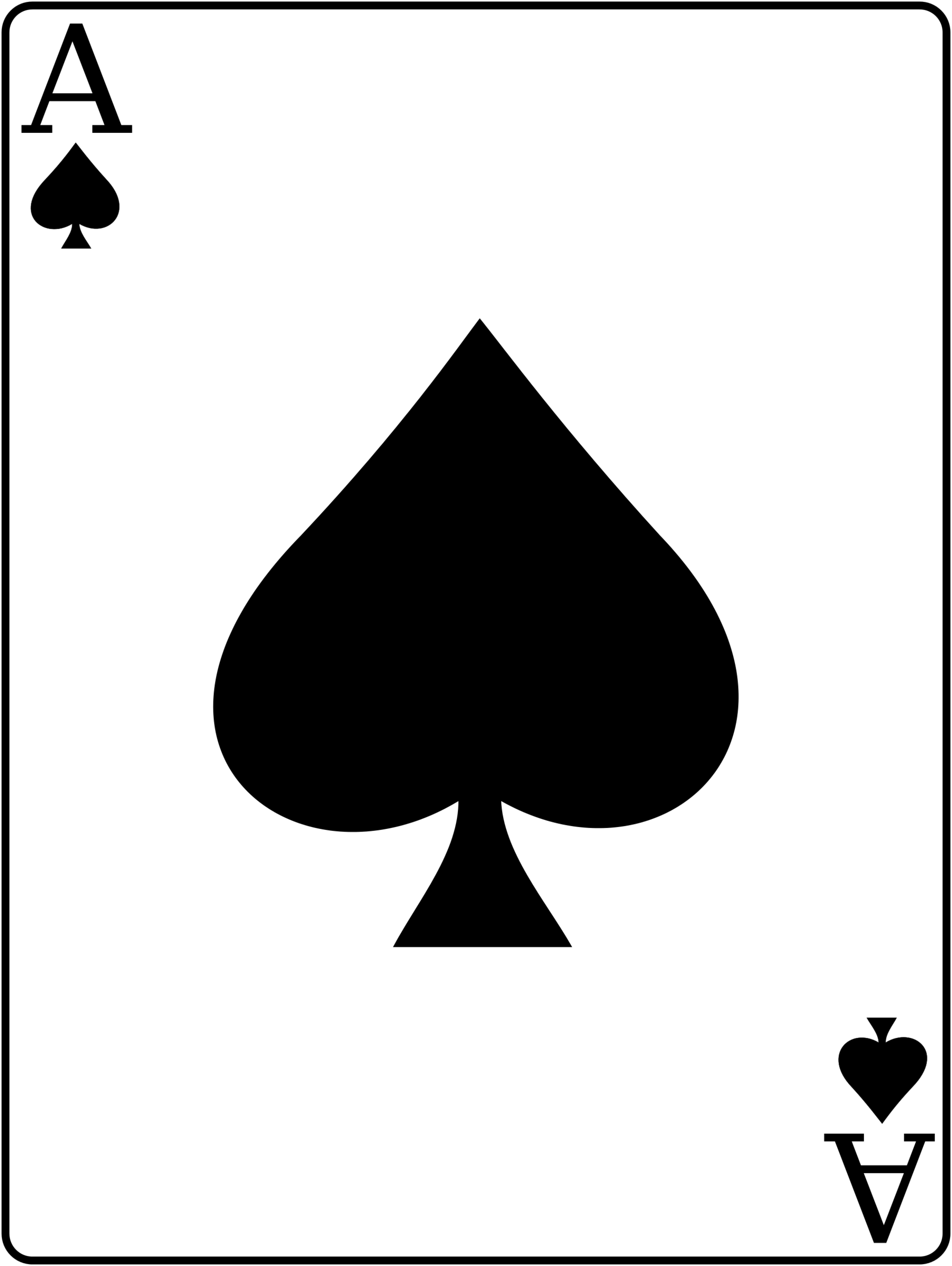 Spade Card Symbol Clipart - Free to use Clip Art Resource