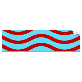 Wavy Line Bumper Stickers - Car Stickers | Zazzle