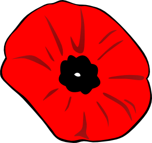 Remembrance poppy clipart