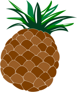 Cute Pineapple clip art - vector clip art online, royalty free ...