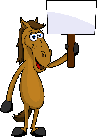 Funny Horse Riding Clipart