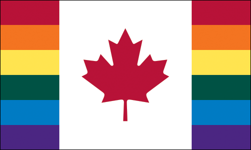 Canadian Pride Flag | Gay Pride Flag of Canada | Rainbow Canadian ...