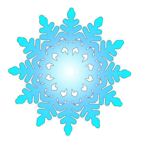 Holiday snowflake free clipart