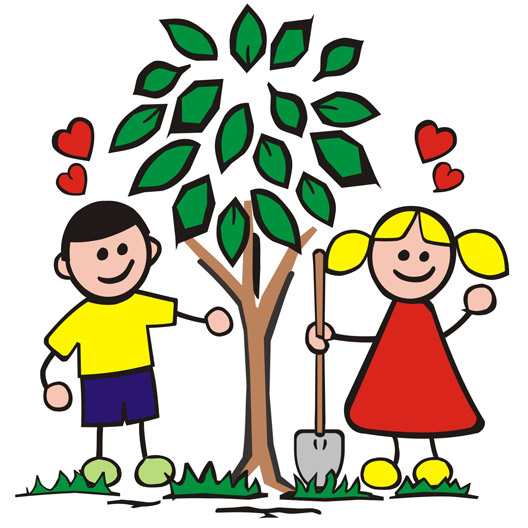 Clipart of tree growing