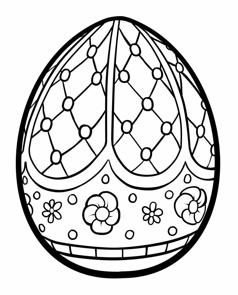 Eggs easter coloring pages - Free Coloring