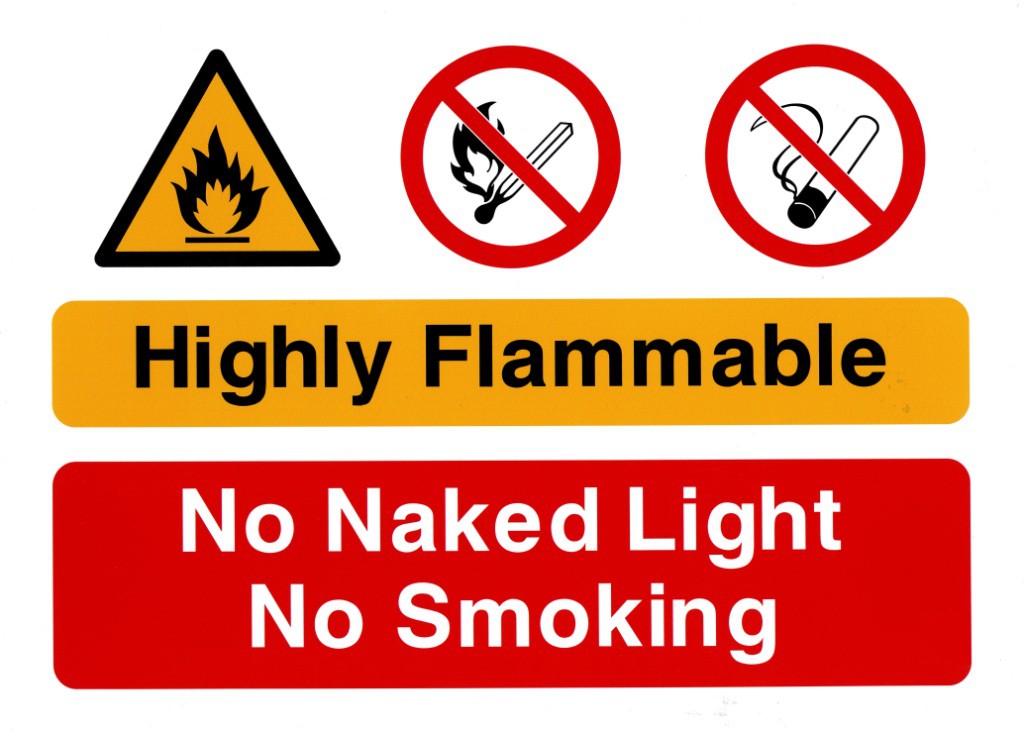 RBI CUST-Flammable Custom Safety Signage | LSH Industrial Solutions