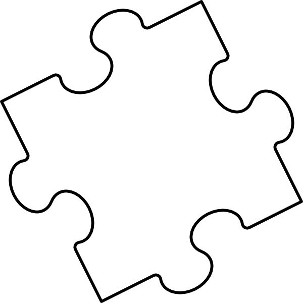 6 Piece Puzzle Template ClipArt Best