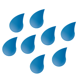 Rain droplets clipart