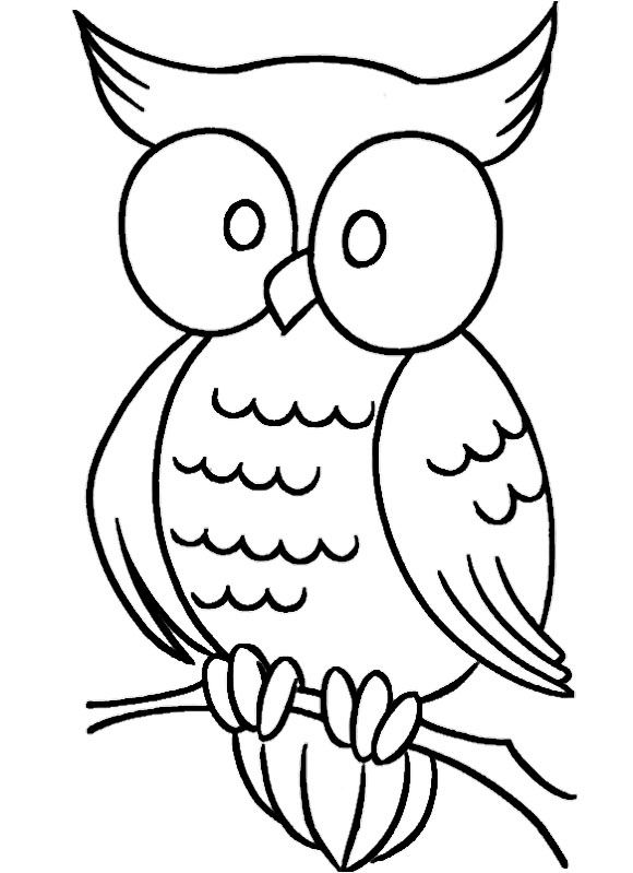 Simple, Coloring pages and Owl coloring pages