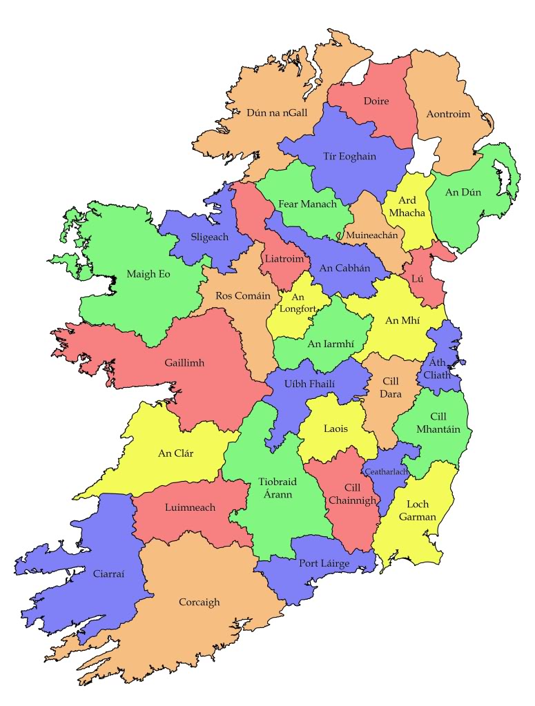 Clipart ireland map free