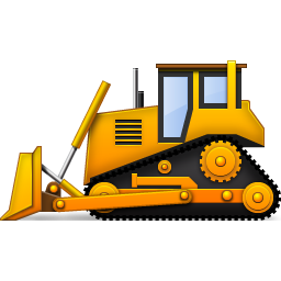 Bulldozer clipart