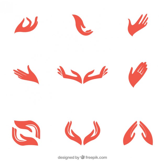 Hand logo clipart