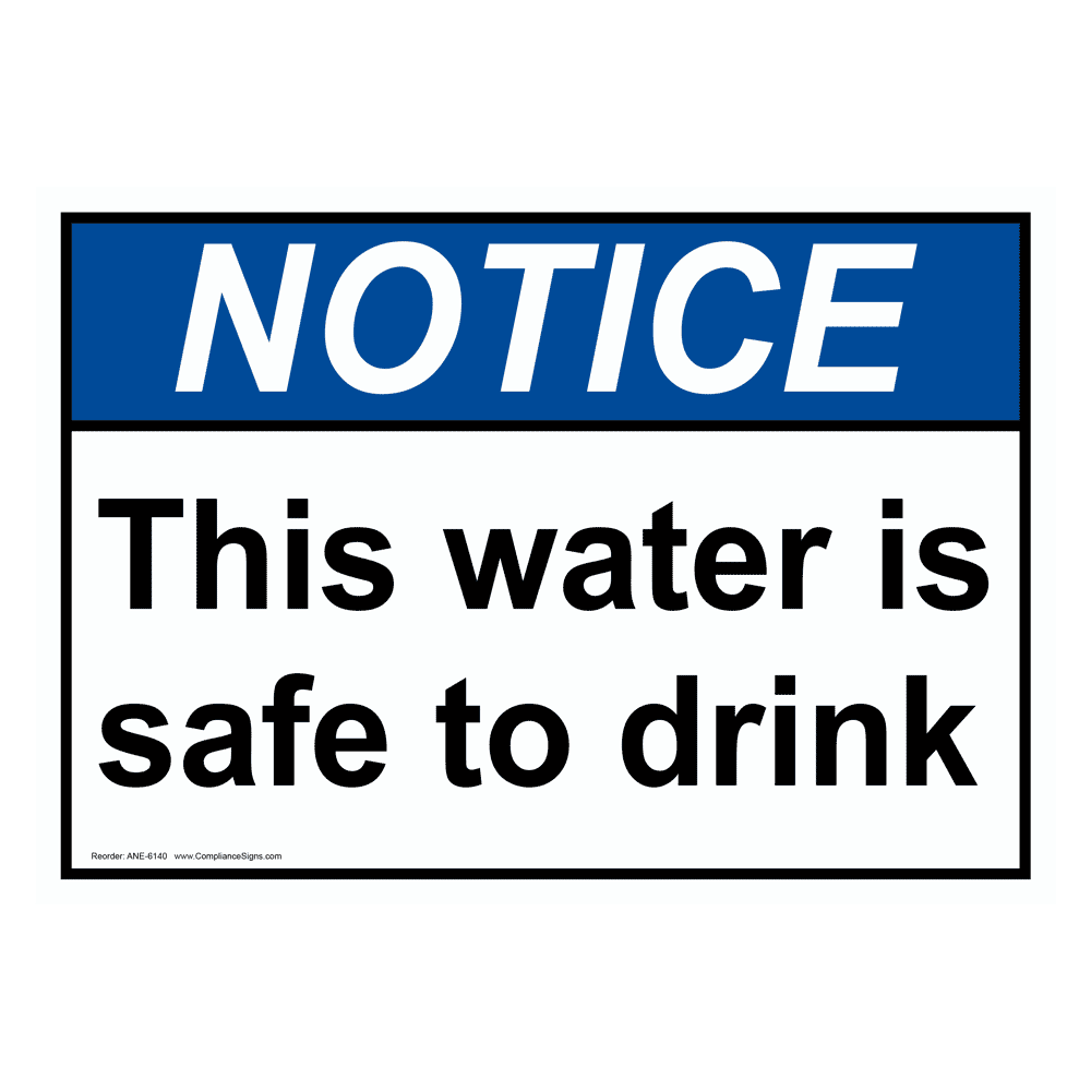 Potable Water Sign