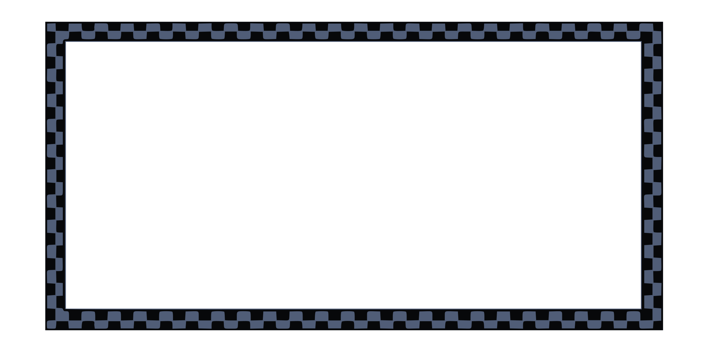 Clipart - worldlabel.com border dark blue Black checkered 4x2