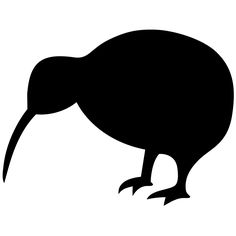 Kiwi Bird silhouette- printable | Rocks & stones | Pinterest ...