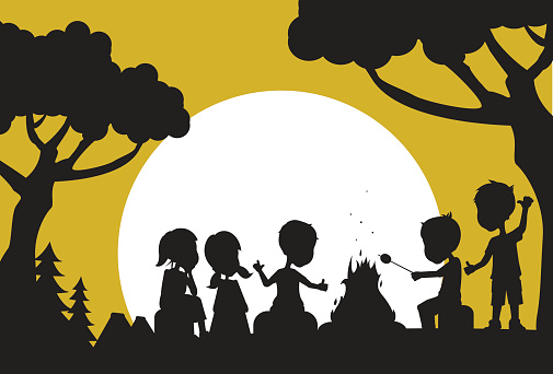 Summer Camp Silhouette Clip Art, Vector Images & Illustrations ...