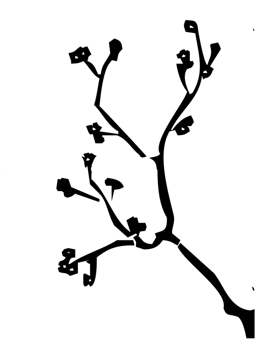Tree Branches Stencil Clipart - Free to use Clip Art Resource