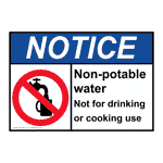 Environmental - Standard Potable/Non-Potable Water Signs and Labels
