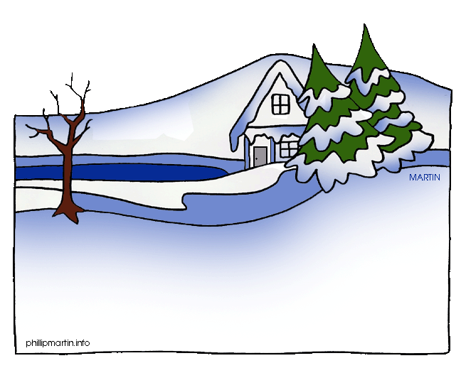 Free clipart winter scenes