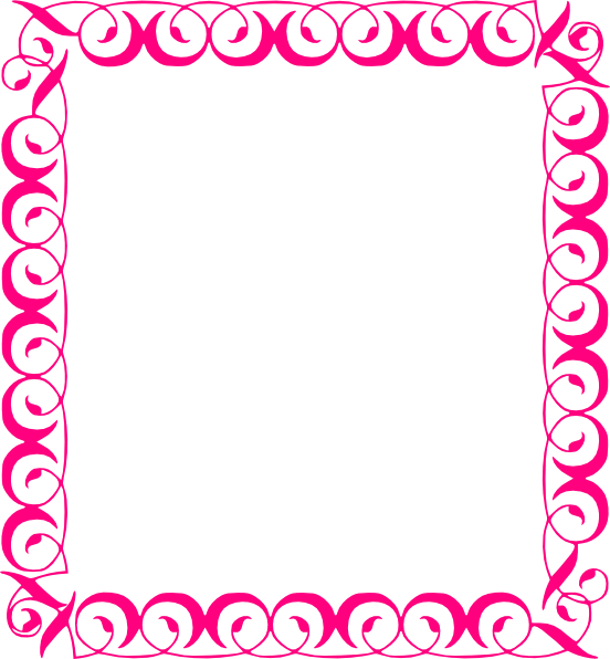 Pink Ribbon Border Clipart