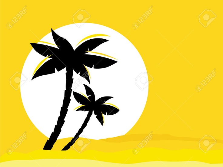 Palm Tree Silhouette | Tree ...