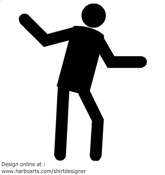 Download : Dancing Stickman - Vector Clipart