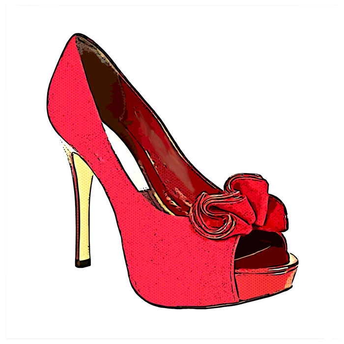 High heel shoe clip art