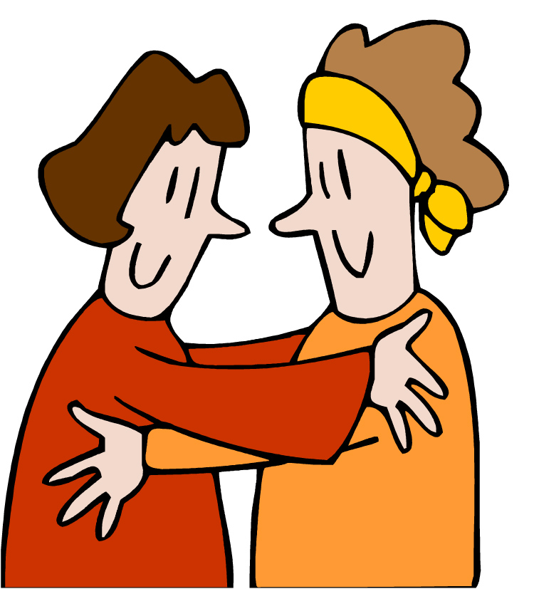 Clip Art Friendship Hugs Clipart