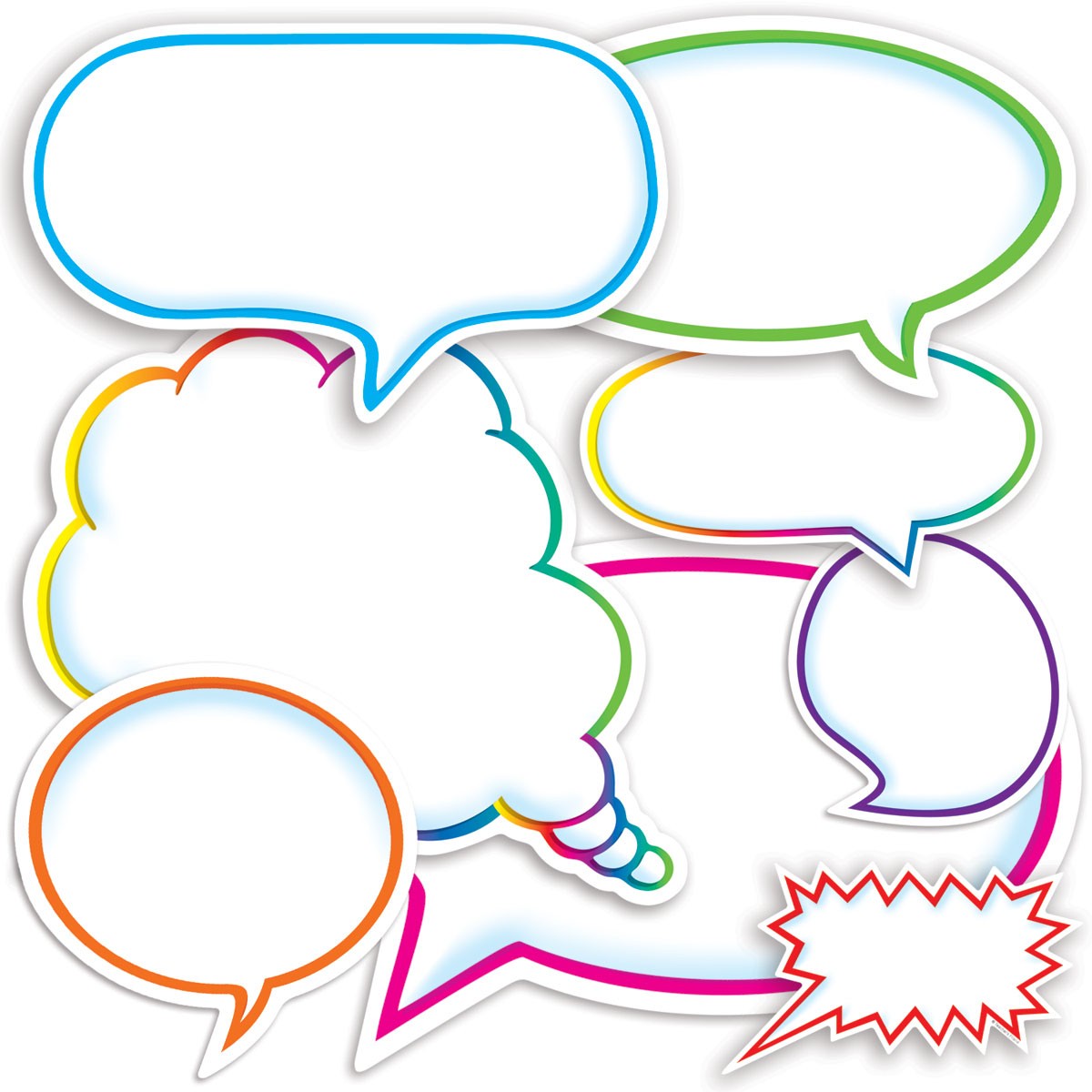 Dialogue Bubbles Accent Punch-