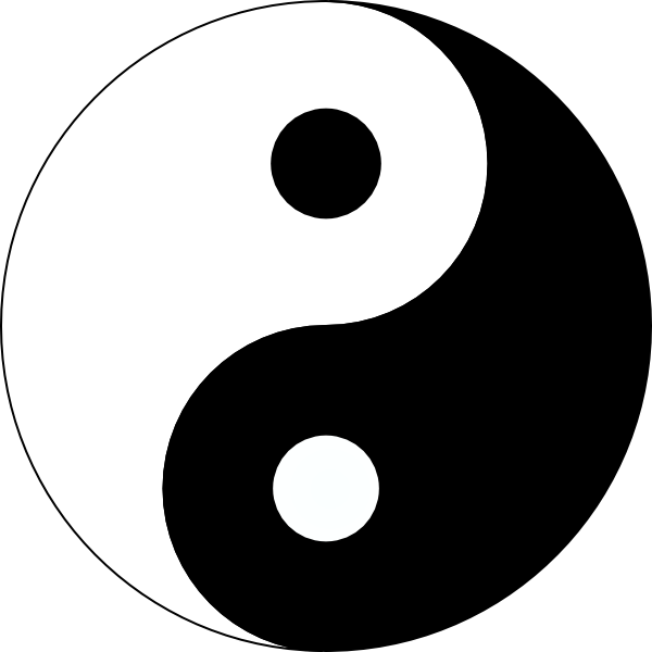 Yin Yang clip art Free Vector / 4Vector