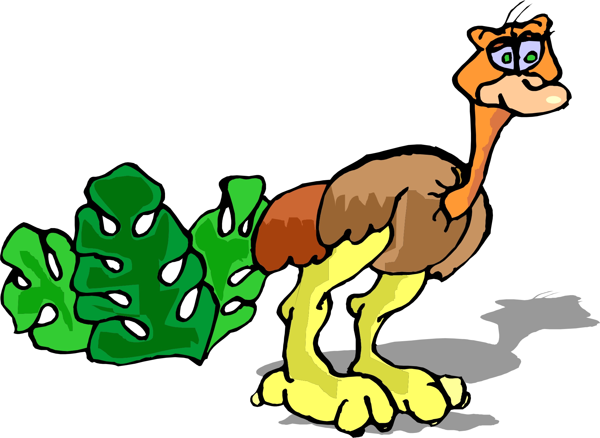 Cartoon Ostrich - ClipArt Best