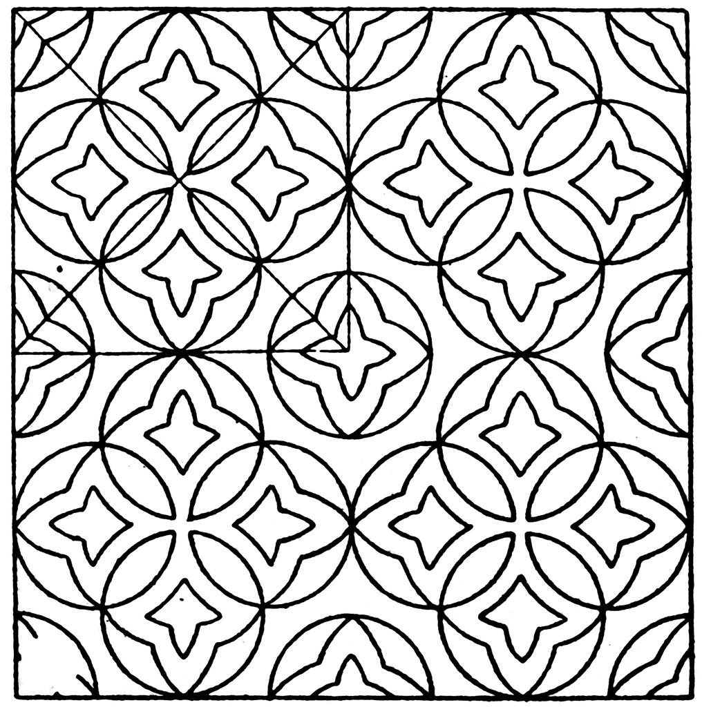 Marble Mosaic Circle Pattern | ClipArt ETC