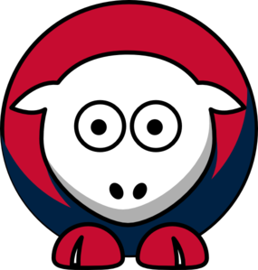 Sheep Boston Red Sox Team Colors clip art - vector clip art online ...