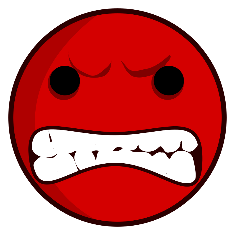 Mad face no clipart