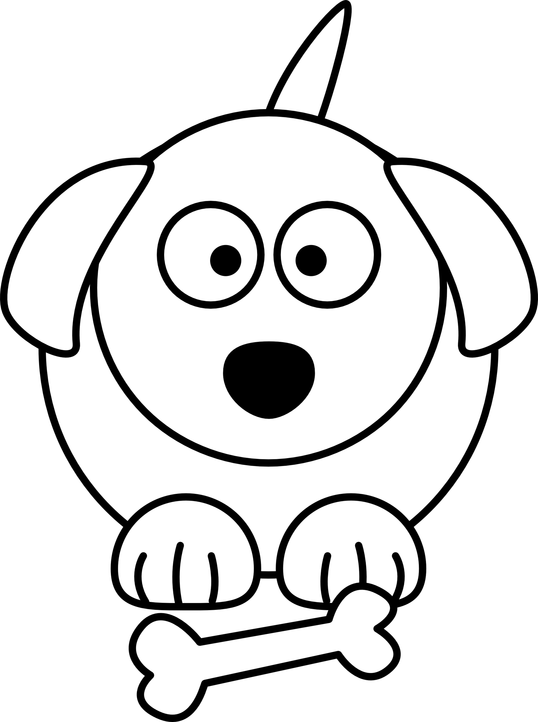 Dog Line Drawings Clipart - Free to use Clip Art Resource