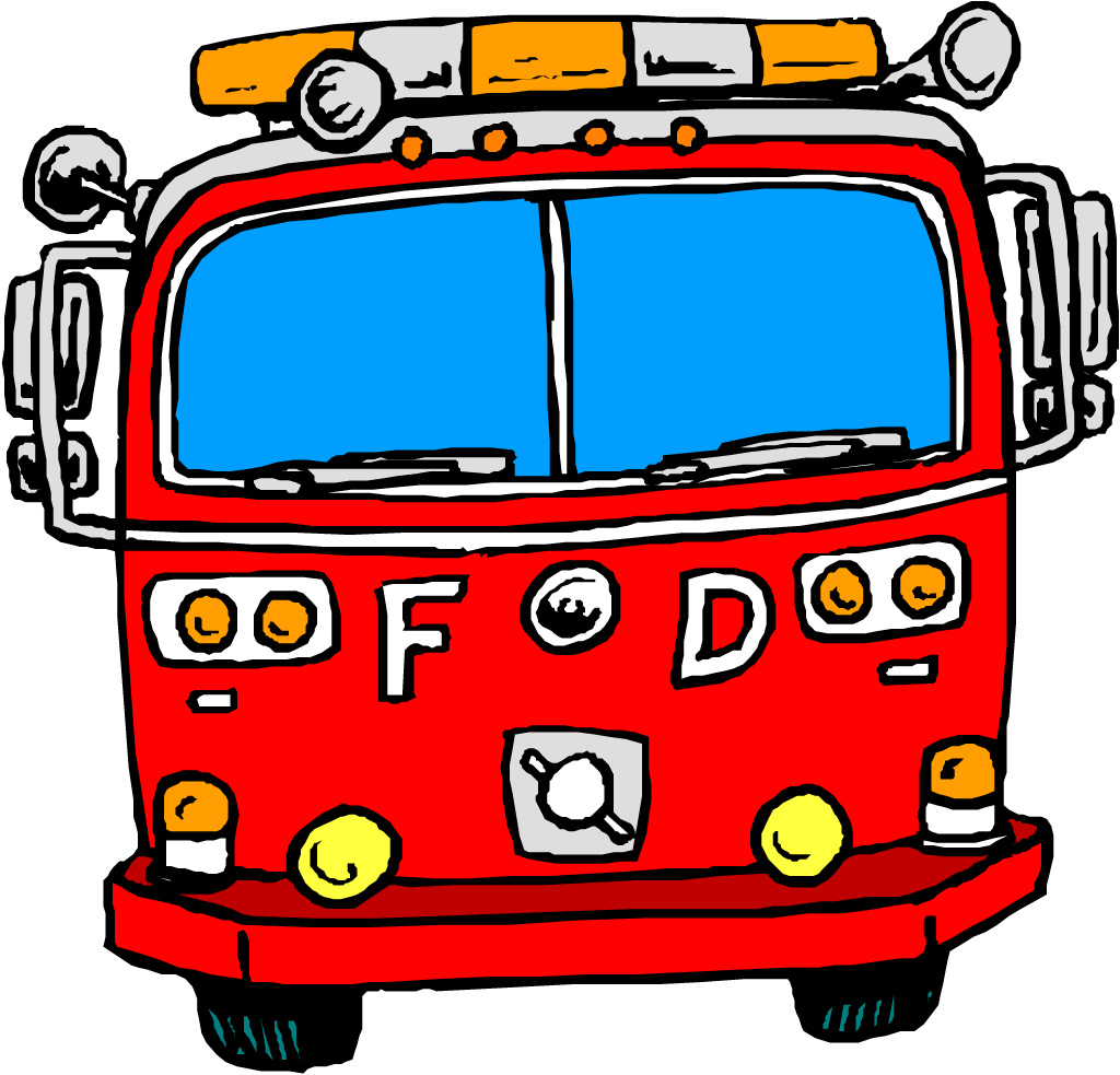 Preschool Fire Trucks Clipart