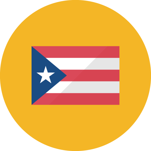 Puerto Rico Flag Vector Icon, 47238